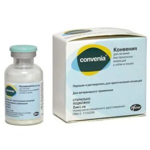 Конвенія (Convenia) антибіотик для тварин, 4 мл