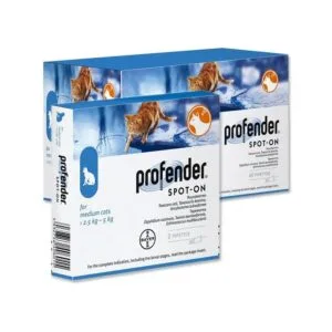 Профендер (Profender) краплі від глистів для котів, 2 піпетки