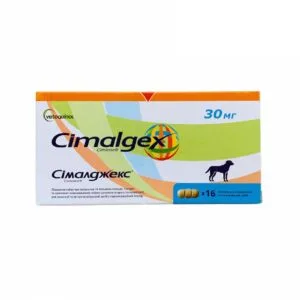 Сімалджекс (Cimalgex) 30 мг знеболювальні таблетки для собак, 16 таб