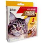 Ошейник противопаразитарный Золотая Защита для кошек 35 см, коричневий