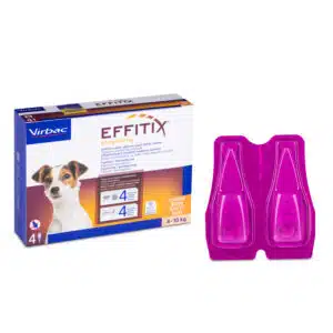 Краплі Еффітікс (Effitix) Virbac від бліх та кліщів для собак 4-10 кг, 4 шт