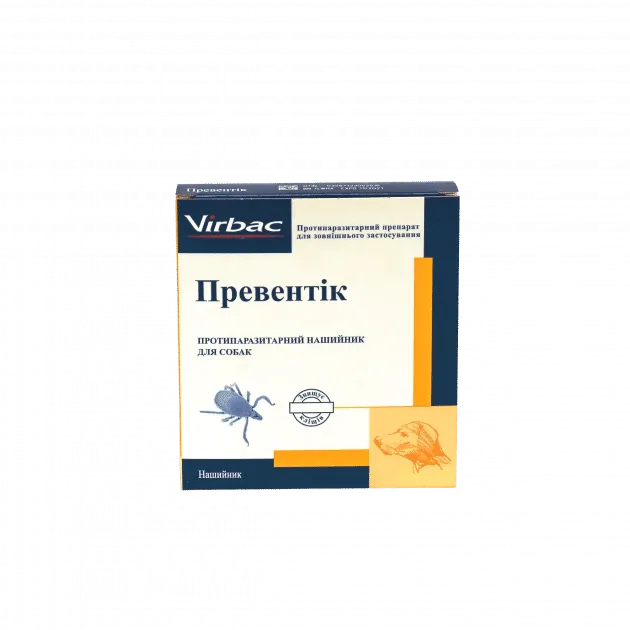 Нашийник Превентик Virbac проти кліщів для собак