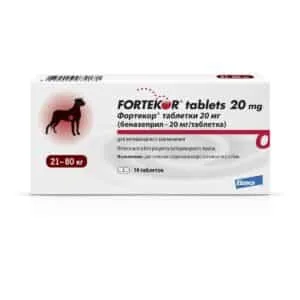 Fortecor 20 мг таблетки для собак 21-80 кг