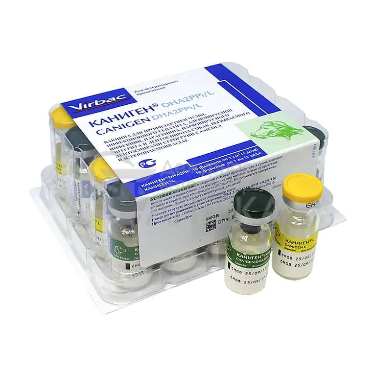Каніген DHA2PPi/L (Canigen DHA2PPi/L) Virbac вакцина для собак