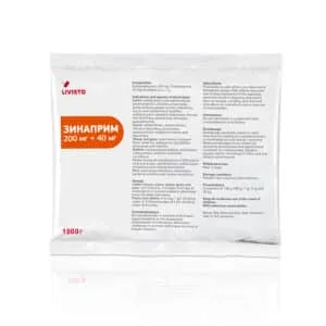 Зінаприм (Zinaprim) Livisto антибіотик для тварин, 1 кг