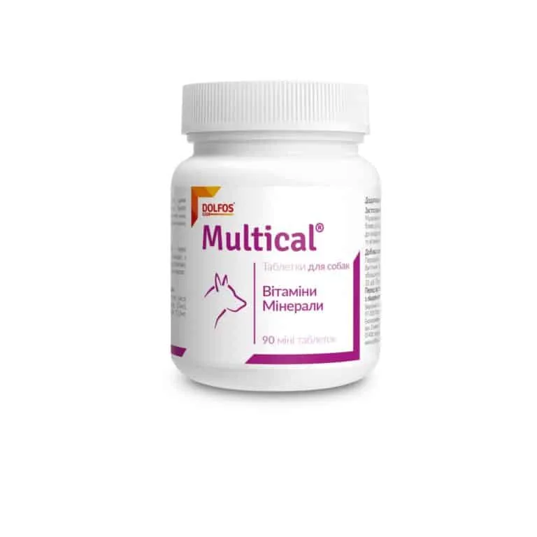 Вітаміни Dolfos Multical Mini для собак малих порід, 90 таб