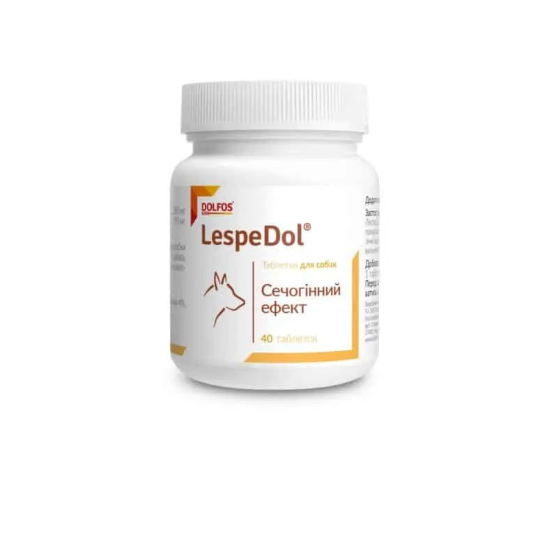 Добавка Dolfos LespeDol при хворобах нирок для собак, 40 таб