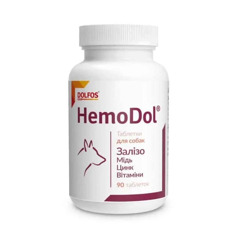Вітаміни Dolfos HemoDol для кровотворення у собак, 90 таб
