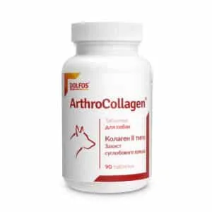 Хондропротектор Dolfos ArthroCollagen для зв'язок і сухожиль для собак, 90 таб