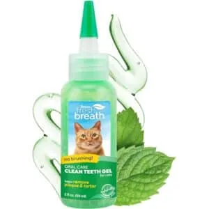 Гель TropiClean Fresh Breath No Brush для ротової порожнини котів, 59 мл