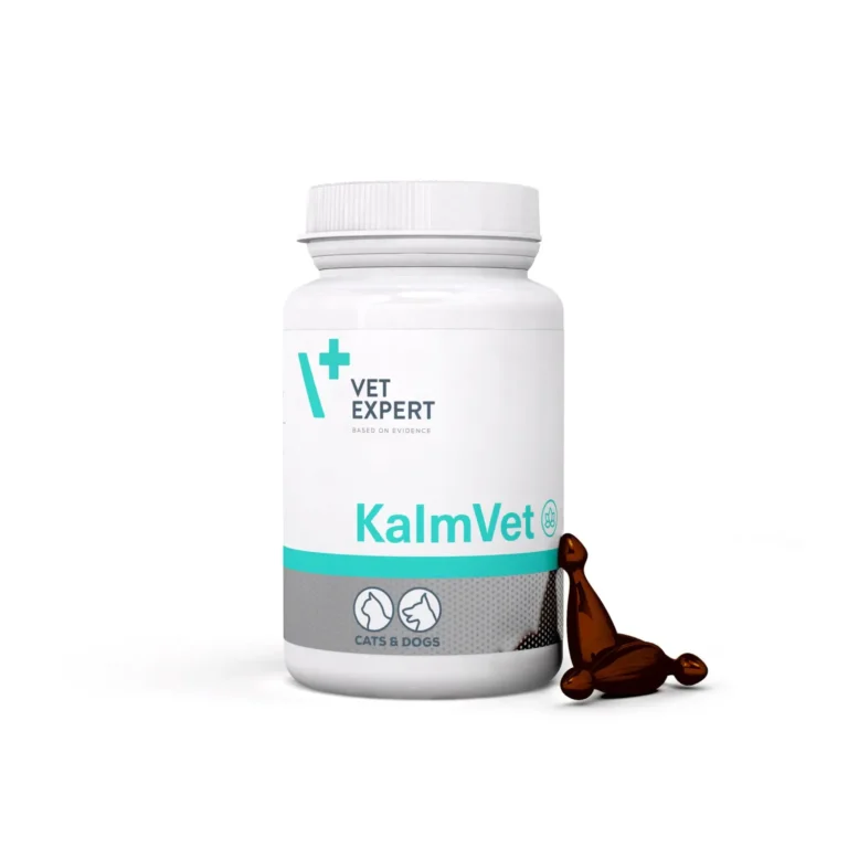Vet Expert КалмВет (KalmVet) Харчова добавка, що зменшує симптоми стресу у котів і собак, 60 капс.