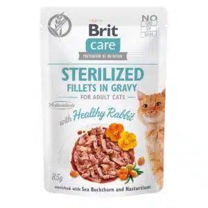 Вологий корм Brit Care Cat з кроликом для стерилізованих котів, 85 г
