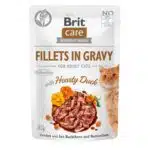 Вологий корм для котів Brit Care з качкою у соусі, 85 г