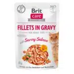 Вологий корм Brit Care для котів з лососем, 85 г