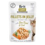 Brit Care Cat pouch 85g філе в желе тріска та форель