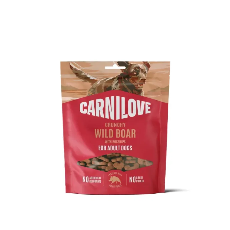 Хрумкі ласощі для собак Carnilove з диким кабаном та шипшиною, 200 г