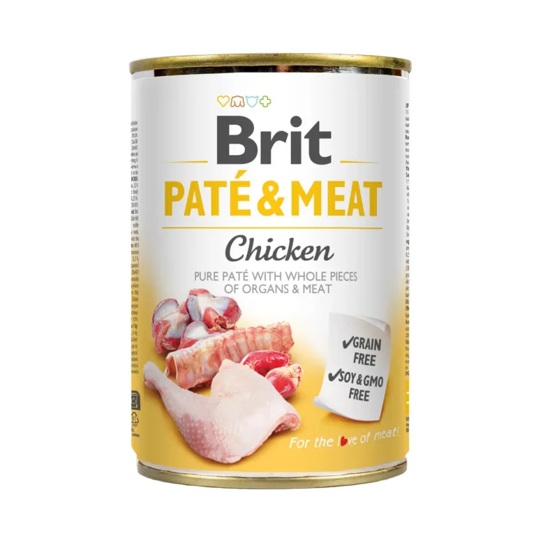 Вологий корм для собак Brit Care Pate & Meat з куркою, 400 г