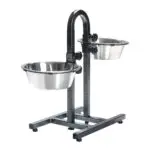 Стійка з мисками для собак Trixie 2 x 2,8 л/24 см, h=43 см