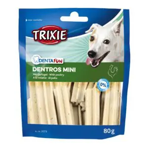Ласощі Trixie Denta Fun Dentros Mini з птицею для собак, 80 г