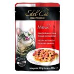 Edel Cat pouch 100g. печень и кролик в соусе