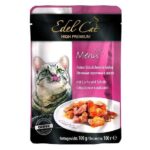 Edel Cat pouch 100g. лосось и камбала в желе