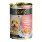 Вологий корм Edel Dog три види м'яса для собак, 400 г