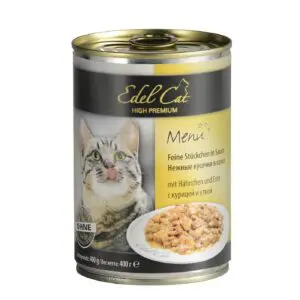 Вологий корм Edel з куркою і качкою для котів, 400 г