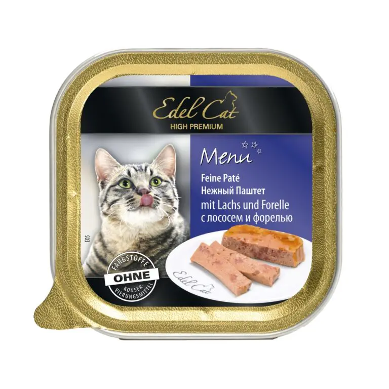 Вологий корм Edel Cat паштет з лососем і фореллю для котів, 100 г