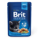 Вологий корм для кошенят Brit Premium з куркою, 100г