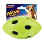 Іграшка для собак Nerf М'яч регбі шарудить 10 см (гума)