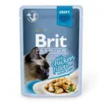 Вологий корм Brit Premium з куркою для котів, 85 г