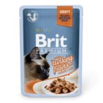 Brit Premium Cat pouch 85 g филе индейки в соусе