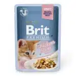 Вологий корм Brit Premium Cat з курячим філе для кошенят, 85 г