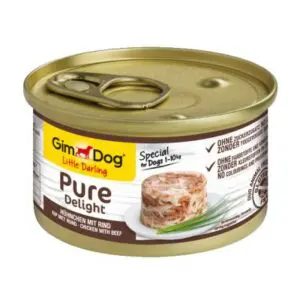 Вологий корм GimDog LD Pure Delight з куркою і яловичиною для собак, 85 г