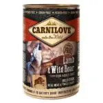 Вологий корм Carnilove Lamb & Wild Boar з ягням та кабаном для собак, 400 г