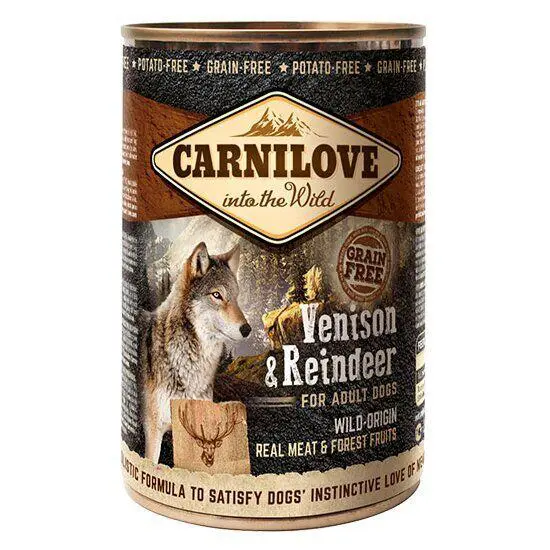 Вологий корм для собак Carnilove Venison & Reindeer з м'ясом північного оленя, 400 г