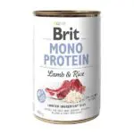 Вологий корм Brit Mono Protein Lamb & Rice з ягням і рисом для собак, 400 г