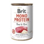 Вологий корм для собак Brit Mono Protein Turkey з яловичиною та рисом, 400 г