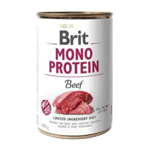 Вологий корм для собак Brit Mono Protein Beef монопротеїновий з яловичиною, 400 г
