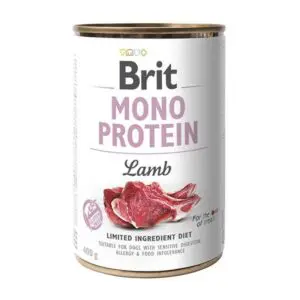 Вологий корм Brit Mono Protein з ягням для собак, 400 г