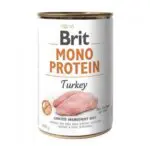 Вологий корм Brit Mono Protein Turkey з індичкою для собак, 400 г