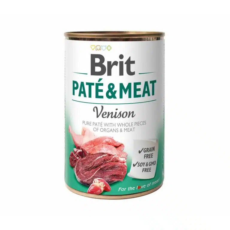 Вологий корм Brit Pate & Meat з олениною для собак, 400 г
