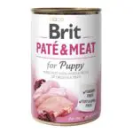 Вологий корм Brit Pate & Meat з куркою і індичкою для цуценят, 400 г