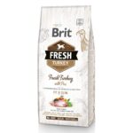 Корм Brit Fresh Light Fit & Slim для дорослих, літніх собак з індичкою та горошком