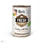 Вологий корм для собак Brit Fresh Turkey with Peas 400 г (індичка)