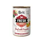 Вологий корм для собак Brit Fresh з яловичиною та гарбузом, 400 г