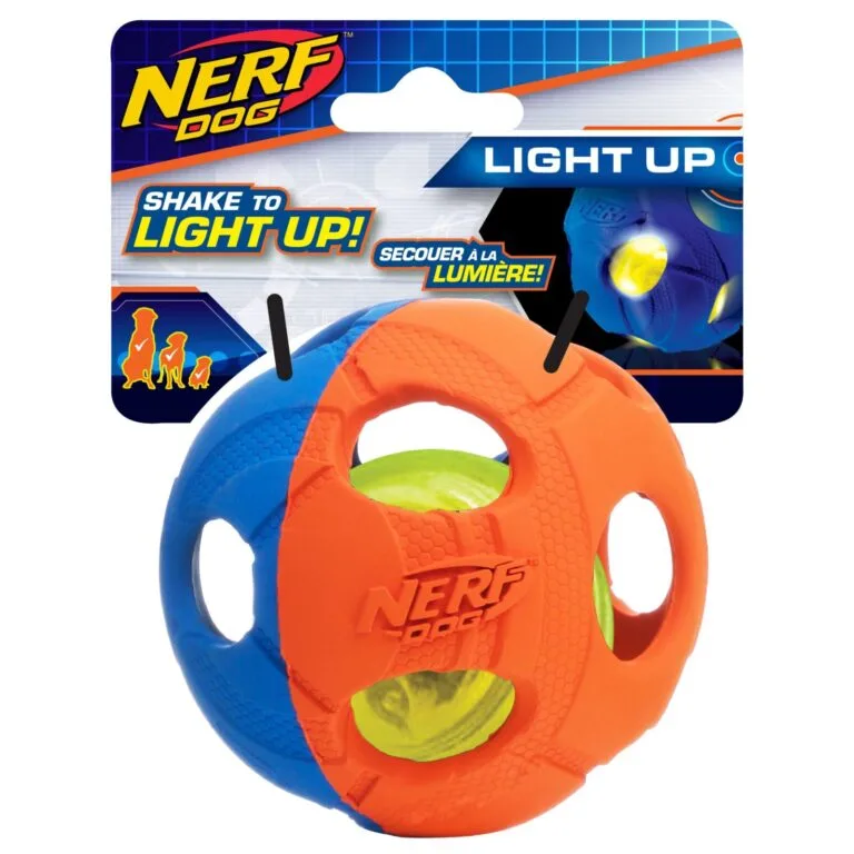 Іграшка Nerf м'яч що світиться 9 см для собак