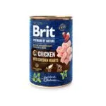 Вологий корм Brit Premium by Nature з куркою та курячим серцем для собак
