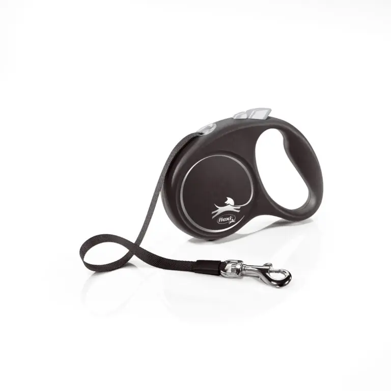 Рулетка Black Design S стрічка для собак, 5 м, до 15 кг