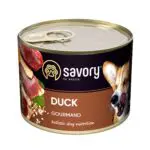 Вологий корм Savory Gourmand з качкою для собак